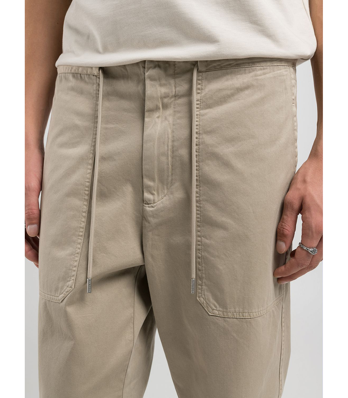 テーパードフィット ライトコットンツイルパンツ 詳細画像 ベージュ 6